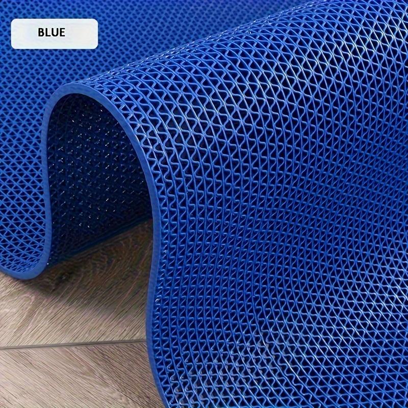 Holle PVC Plastic Vloermat, Antislip Mat, Zwembad Badkamer, Commerciële Afvoer Antislip Vloermat Badkamertapijt Deurmat 80Cmx90cm blauw
