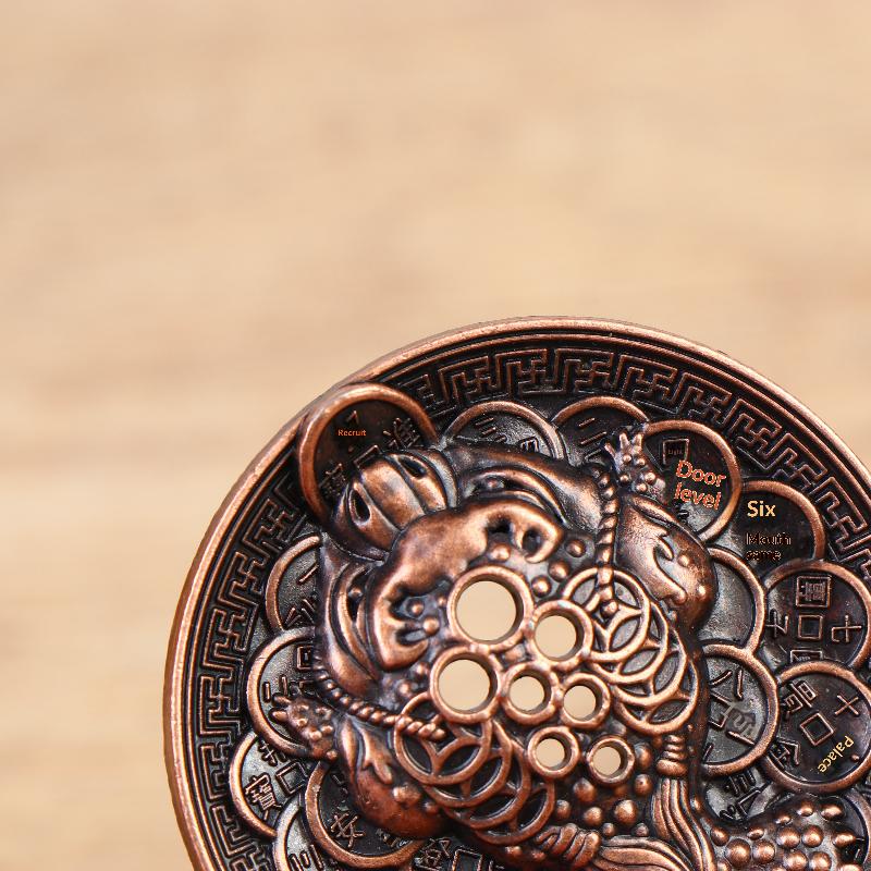 1/2/3/4Pcs Golden Toad Incense Diffuser Incense Stick Holder Metal Zen Lotus Buddha Incense Burner Censer Buddhist Aromatherapy