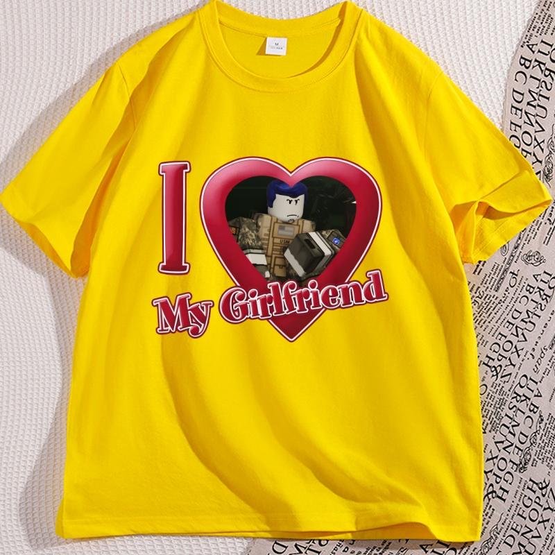 I Love My Girlfriend T Shirt Man Cotton High Quality Guest 666 Fan Forsaken Tshirt Causal Short Sleeve Gamer Tee Couple