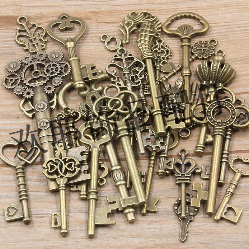 

Винтажные панк-подвески в виде ключей: Набор из 20 стилей, DIY украшения и аксессуары