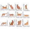 Cat Wooden Crafts Stackable Cat Ornament Diy Graffiti Easter Party Decoration