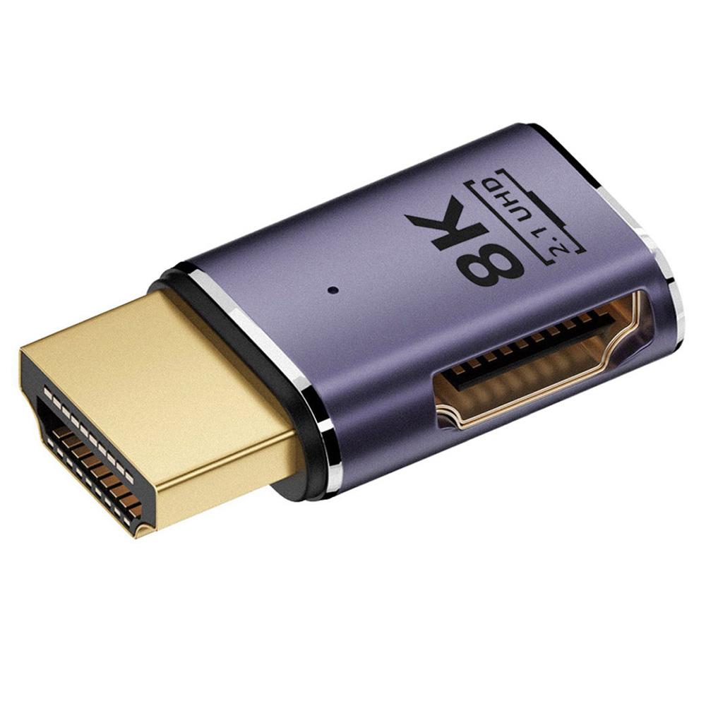 

HD-011-A8K03 HDMI Male to HDMI 2.1 Female Converter for TV Projector Laptop PC,Supporting 8K UHD Video HDTV Extension Adapter As Shown A