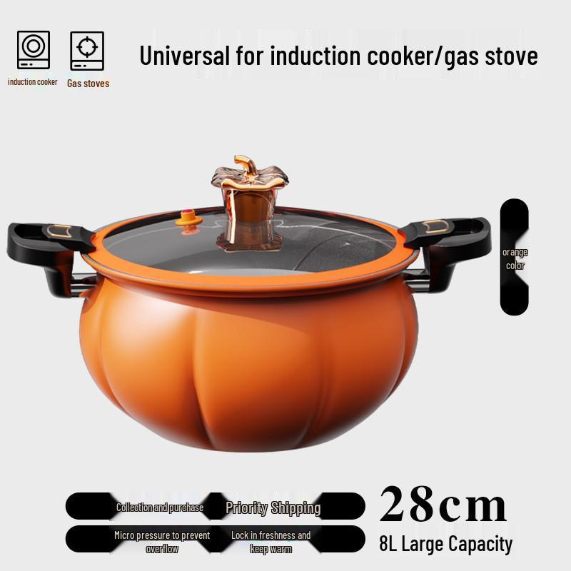 Multi-Purpose Non-Stick Pressure Cooker & Stewing Pot