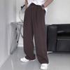Men's wide-leg pants, new spring and autumn style, loose straight cut, drapey, versatile casual floor-length pants