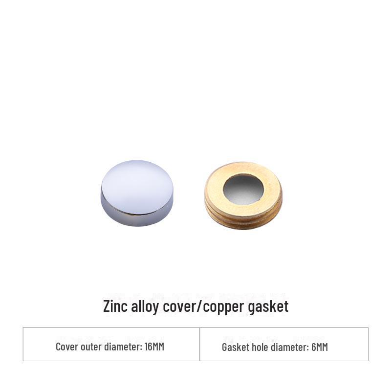 Curved Copper and Stainless Steel Decorative Mirror Nail Caps