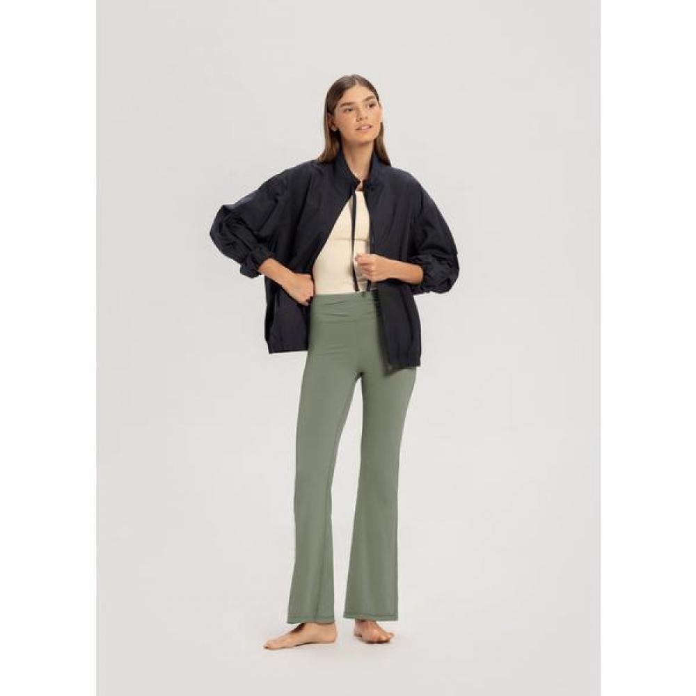 Budhi Mudra Shirring Flare Pants Sea Spray