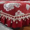 Europe Solid Color Embroidery Sofa Covers for Living Room L-shape Non-slip Floral Lace Armrest Towel Couch Cushion Slipcover