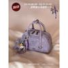 Purple Pillow Shape Crossbody Bag 2026 Small Boston Women Daily Use Synthetic Leather
