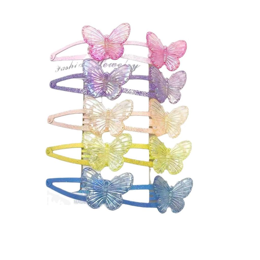 Spring 25-Piece Girls' Hair Clips: Butterfly, Flower, Glitter, and Luminous Designs