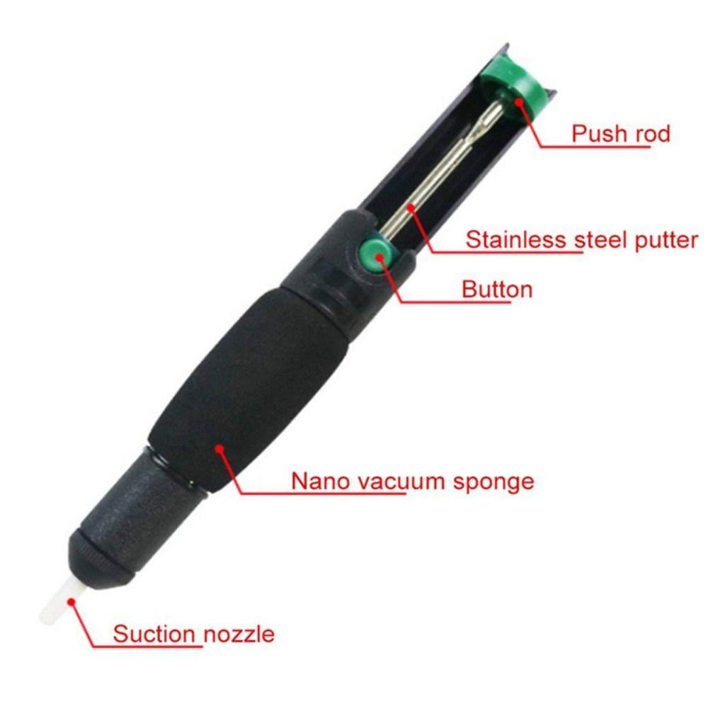 Vacuum Suction Tin Hand Welding Tools Soldering Iron Desoldering Pump Soldering Sucker Pen Desolder Gun