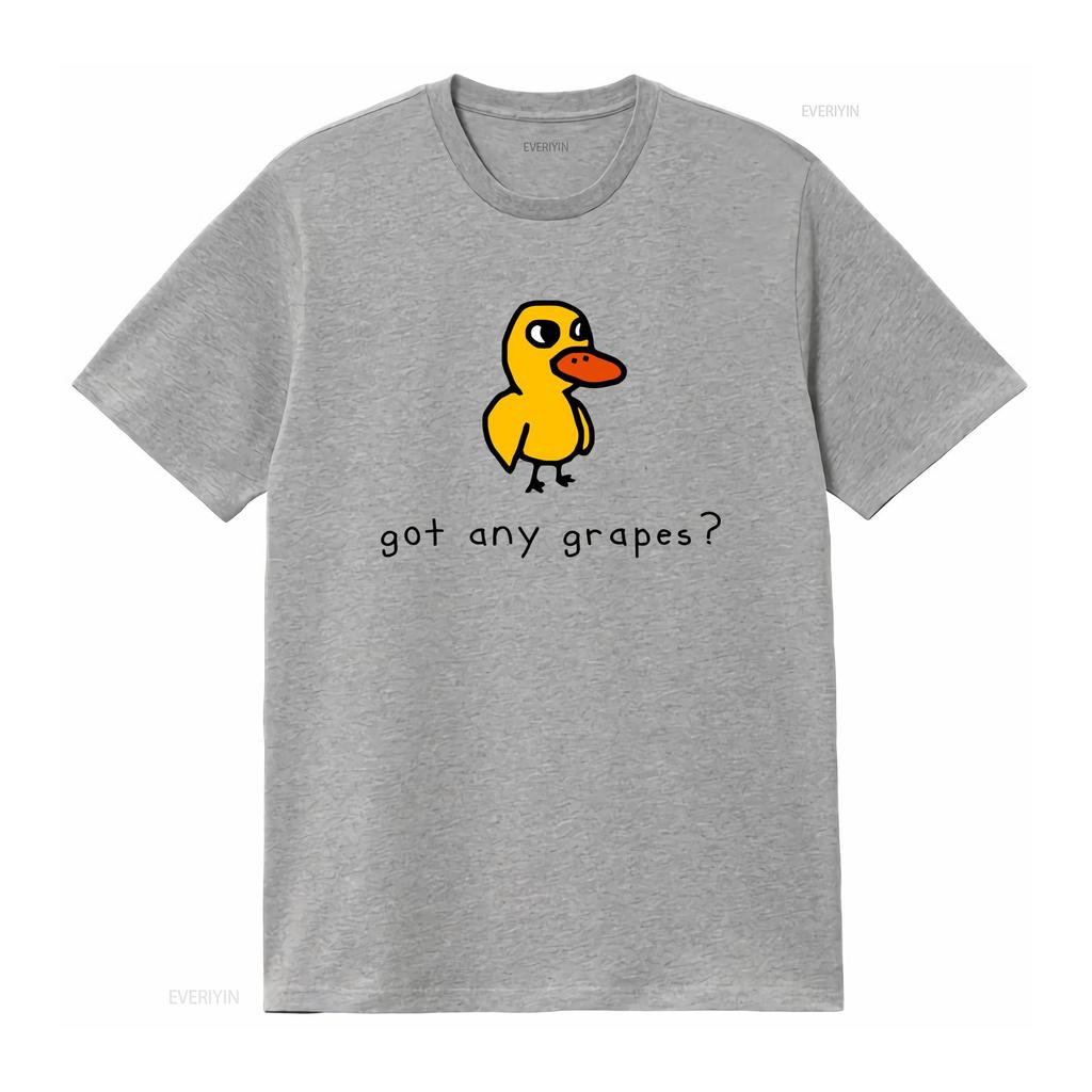 NWT Got Any Grapes Funny Meme Sarcasm Retro T Shirt vintage Washed homme designer clothes Stylish Stretched Casual Unisex
