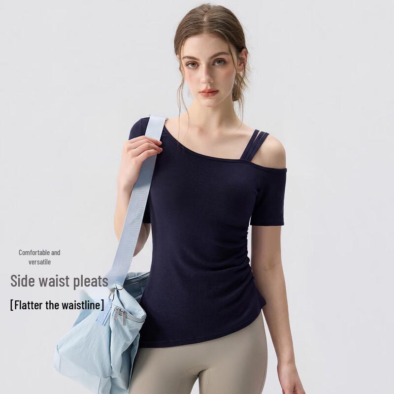 Youyou Women s Off-Shoulder Slim Yoga Top S