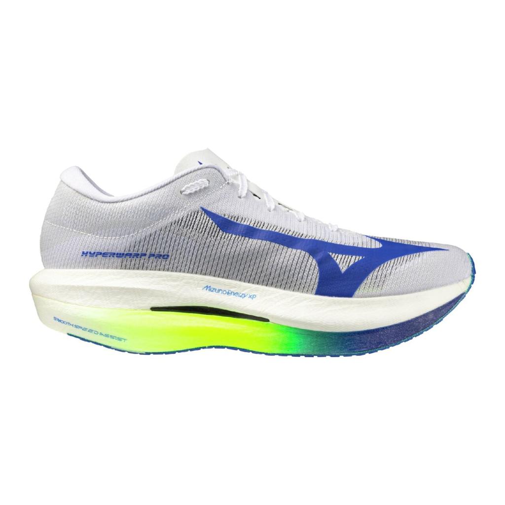 MIZUNO Running Shoes HYPERWARP PRO Racing Carbon Plated Unisex White/Blue/Yellow 26.5 cm 2E