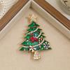 Colorful Rhinestone Star Christmas Tree Brooch - Retro Holiday Gift Accessory