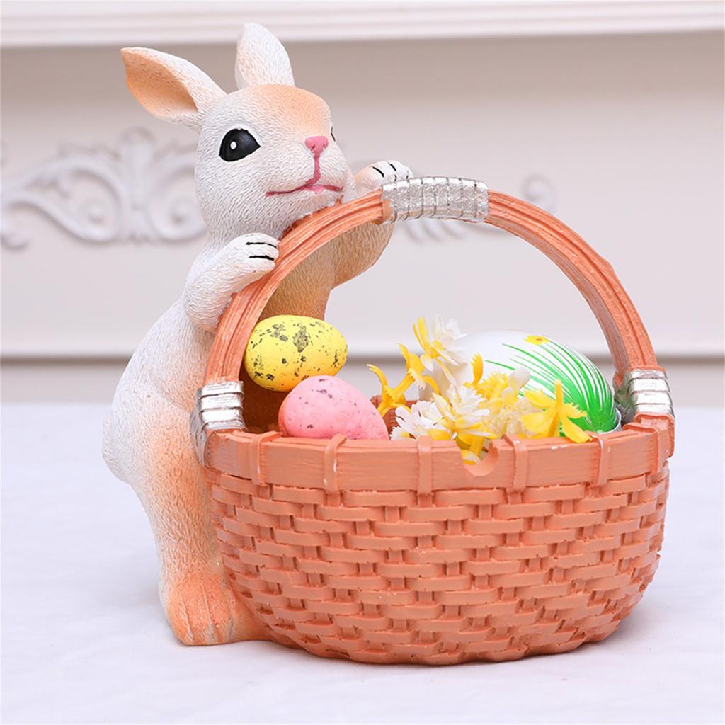 Easter Creative Basket Resin Decorative Ornament