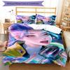 3pcs KPop Demon Hunters RUMI5 Design Cover Set - HD Printed Bedding with 1 Cover and 2 Pillowcases - Perfect for Home and Dorm Decor