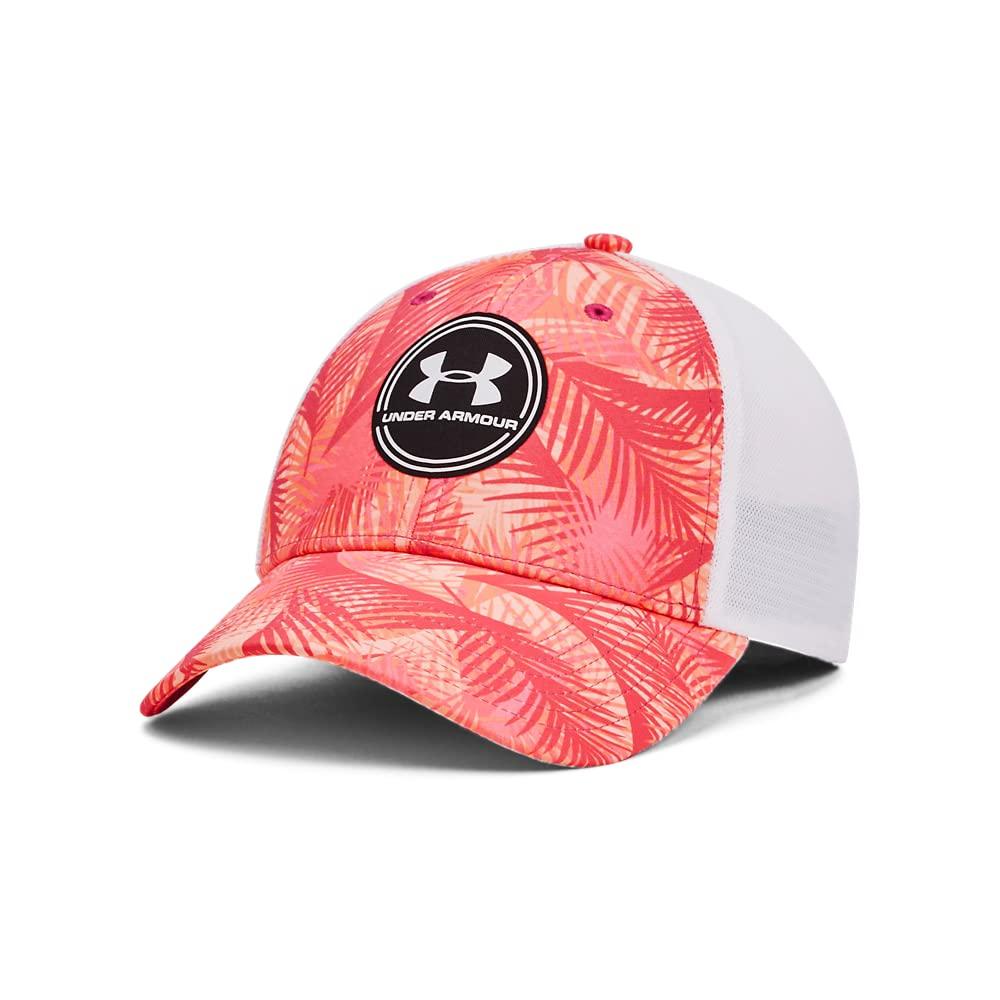 

Кепка UA Driver Mesh Adjustable, игривая, персиково-белая, ОДИН РАЗМЕР [Under Armour] Iso-Chill