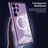 Transparent Case for Samsung Galaxy S24 Plus Ultra Magnet Pop-up Back Panel for Magsafe Wireless Charging Luxury S24Ultra Cover