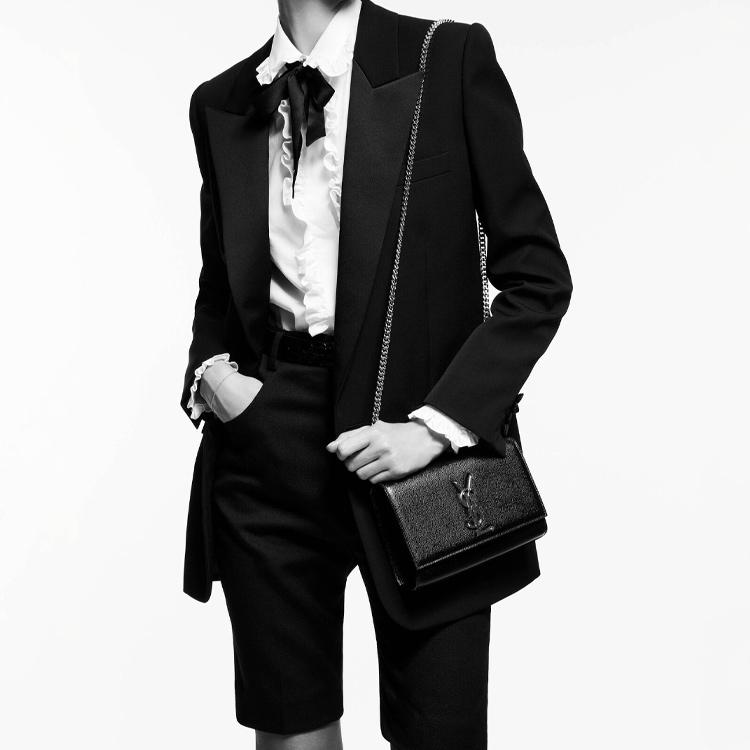 Saint Laurent Kate Small Chain Bag Black Women Shoulder_bags 469390-BOW0J-1000