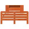 Solid Wood Bed without Mattress Wax Brown 140 x 190 cm Pine Wood