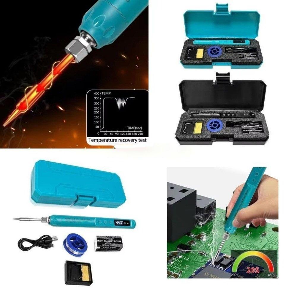 Fer à souder USB à affichage numérique Kit d'outil de soudure alimenté par USB Stylo Station de soudure