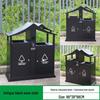 Antique Chinese Style Outdoor Trash Can for Parks and Scenic Areas