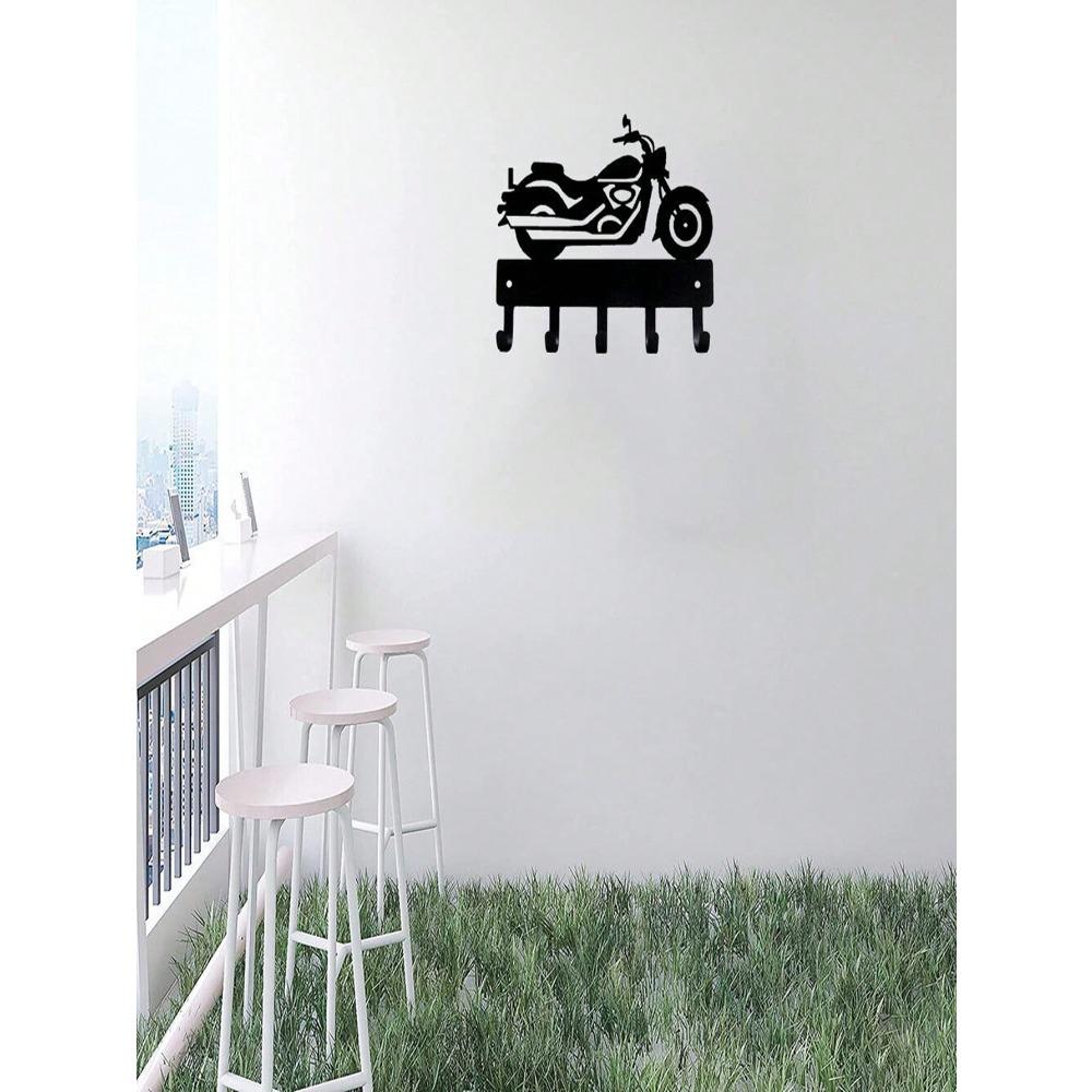 Wrought Iron Motorcycle Key Holder Helmet Hook Entryway Organizer 1PC