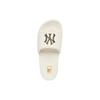 New MLB Slipper Slip Resistant Slide Slippers Unisex Ecru 3ALPAD323-50WHS