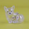 Cute Dog Hair Keychain Corgi Hair Storage Pendant Couple Car Key Chains Jewelry Souvenir Collection Gift Decor Dog Accessories