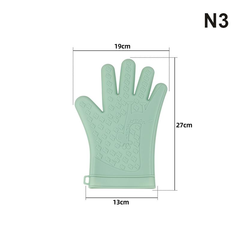 

Professional Oven Gloves Heat Resistant Silicone Gloves Oven Mitts Non-Slip Cooking Barbecue Gants With Soft Inner Lining