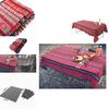 Premium Abstract Outdoor Picnic Tablecloth With Tribal Native American Print 43 X 55 Inches