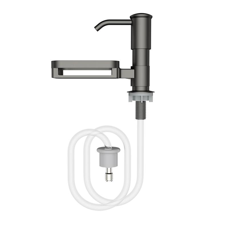 MEJUE Sink Soap Dispenser with Storage Basket