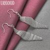 925 Sterling Silver Braided Earrings Wedding Jewelry