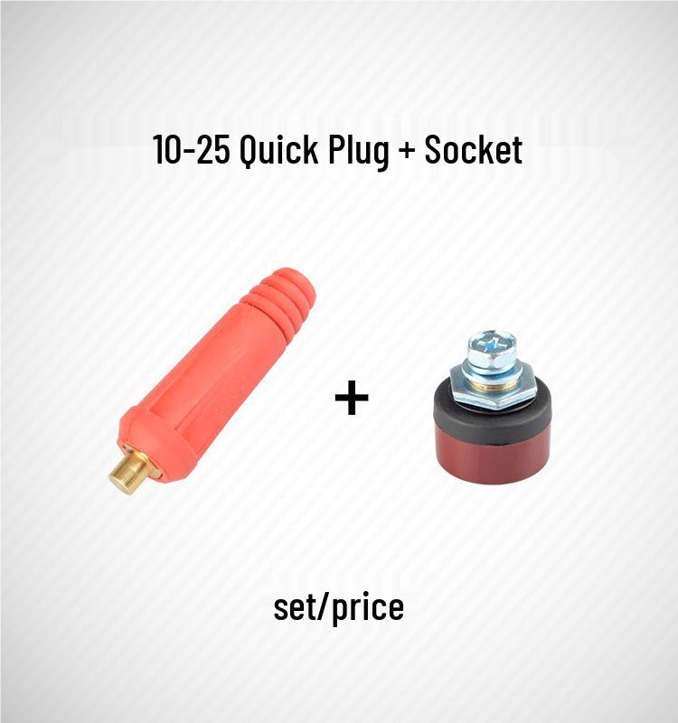 Europäisches Schnellkupplungs-Schweißkabelsatz: Reine Kupfer DKJ10-25 Stecker & Buchsen