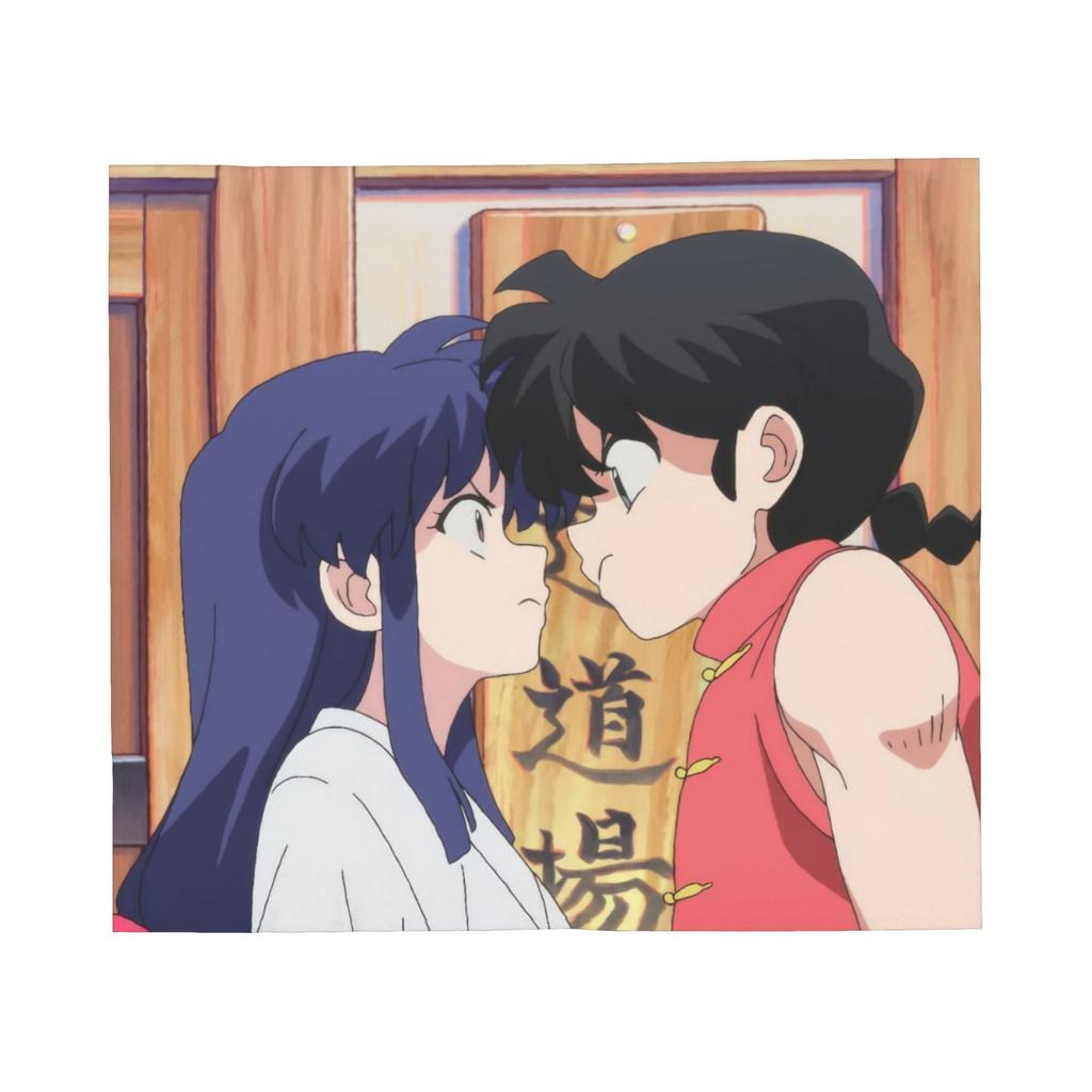Ranma 1/2 Japanese Anime Shampoo Blanket Flannel Spring Autumn  Soft Throw Blankets for Bedding Bedroom Plush Thin Quilt