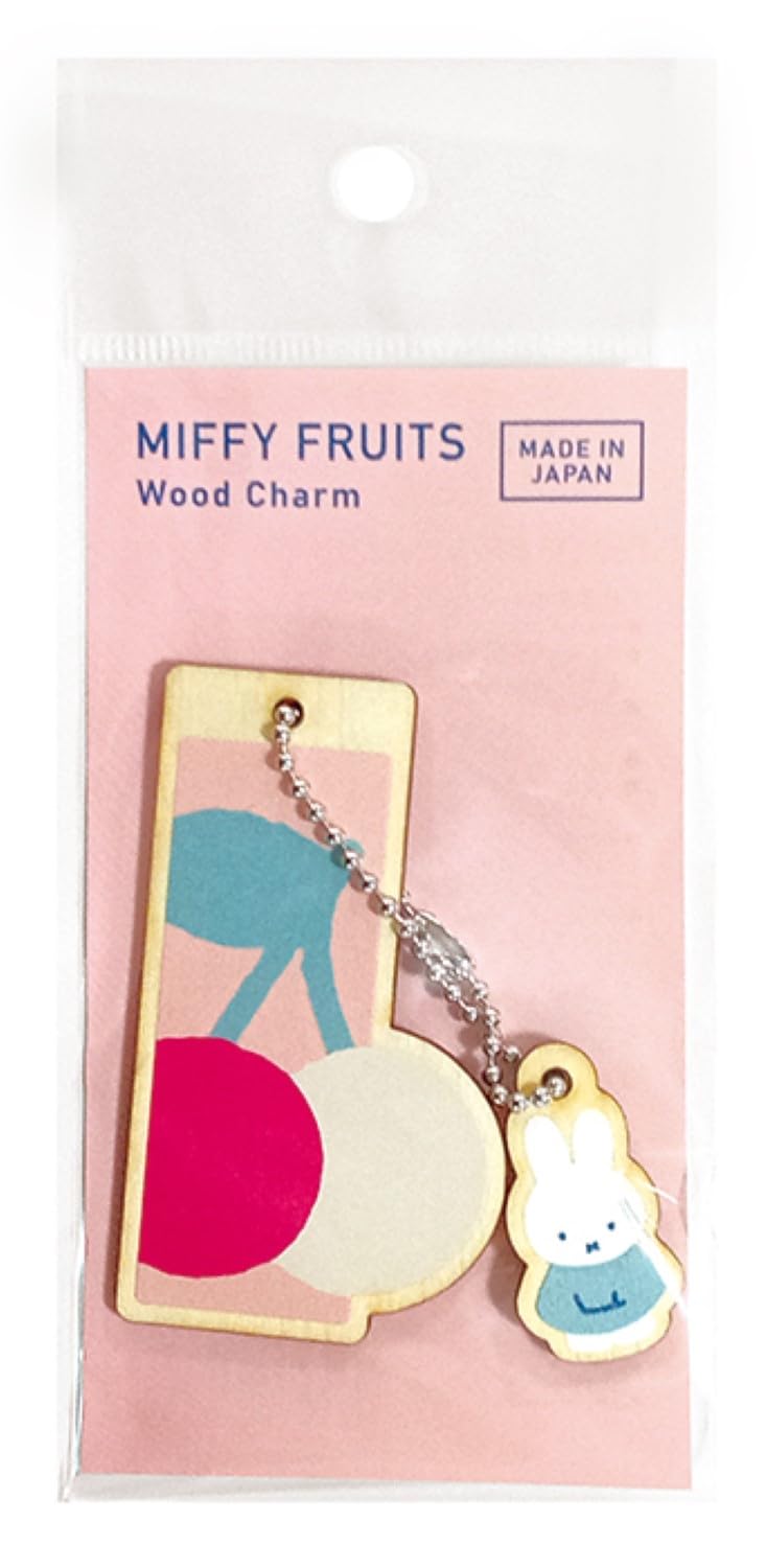 

Nagano Factory Dick Bruna Miffy Fruit Wood Charm Cherry DB760P & вишня