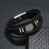 Multilayer Leather Bracelet Alloy Wrist Jewelry Trendy Braided Chain Bracelet  Men