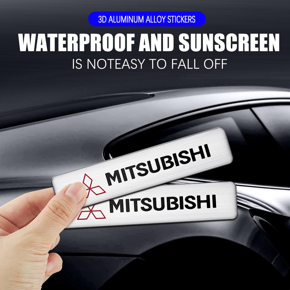 1/2ks Samolepka na znak auta Auto Samolepka Dekorativní obtisk na karoserii kufr pro MITSUBISHI Ralliart Lancer Competition Outlander EX LANCER