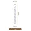 6PCS New Sturdy Space Saving Hangers 5-hole Design Multifunctional Closet Organizers Windproof Plastic Hanger Wardrobe