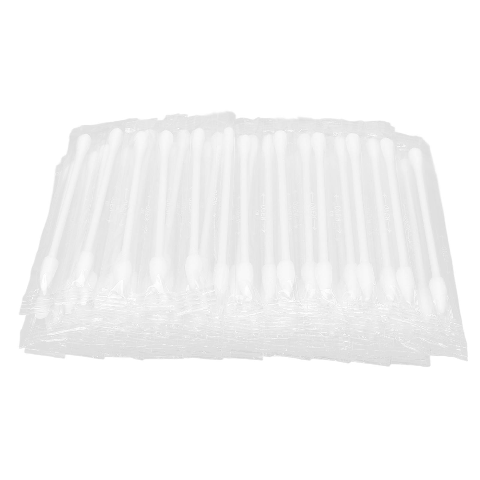 

100шт двуглавый ватный тампон в индивидуальной упаковке одноразовые чистящие ватные палочки для макияжа