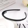 Matte Black Hair Hoop Non-Slip HairBand Female All-Match Press Hair Head Buckle Bezel Headband Girl Serrated Hair Accessories