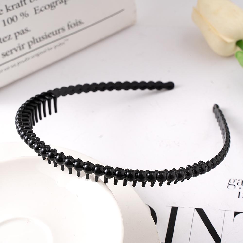 Matte Black Hair Hoop Non-Slip HairBand Female All-Match Press Hair Head Buckle Bezel Headband Girl Serrated Hair Accessories
