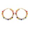 Gold Plated Hoop Earrings For Women Jewelry  Bohemian Fashion Pearls Ear Ring Freshwater Pearl Earring Wholesale