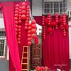 Red Festive Lanterns: New Year & Wedding Hanging Ornaments with Joy Characters