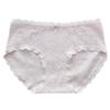 9366 Beautiful 3D Lace Jacquard Cotton Women's All-Cotton Class A Triangle Panties with Hip-Wrapping Extended Crotch