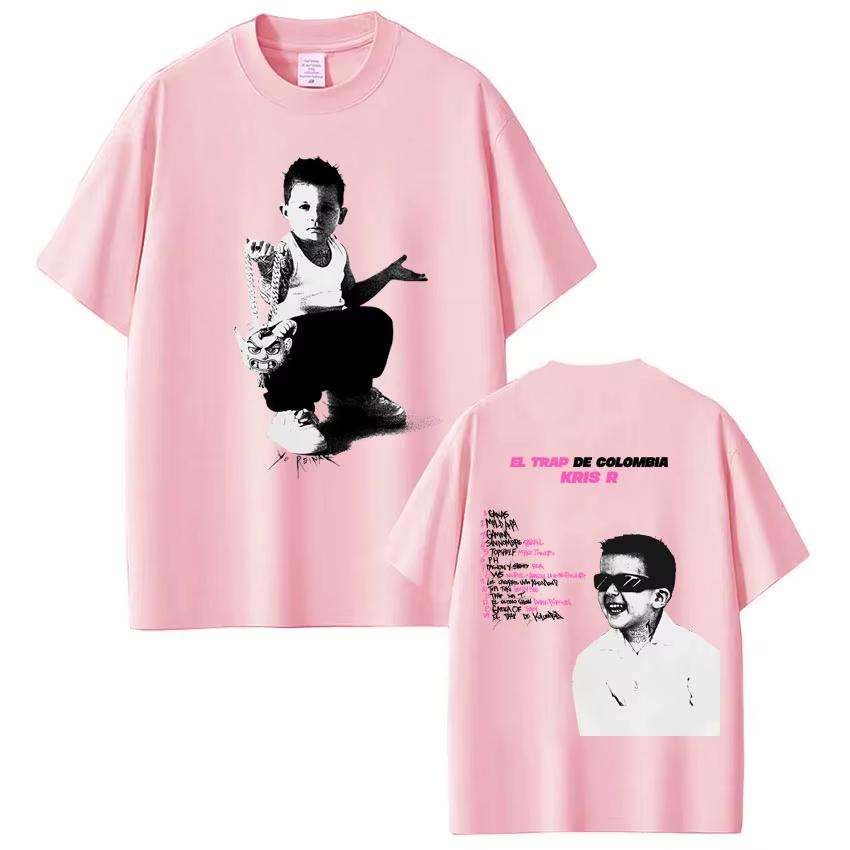 

Rapper Kris R New Album 2026 Print Tshirt Men Women Fashion Vintage Tshirt Summer Shortsleeved Top Casual pure Cotton Tshirt 4XL