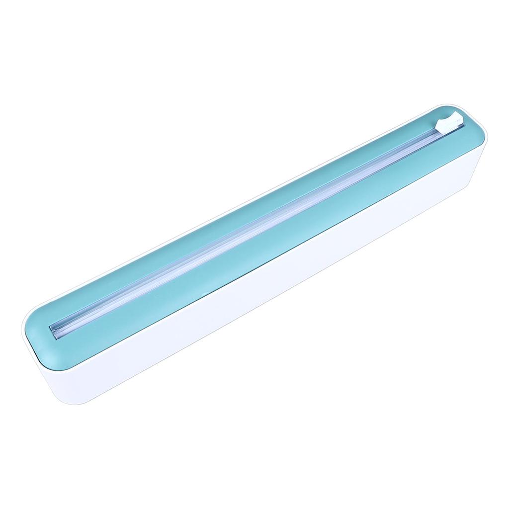 Reusable Cling Film Dispenser Magnetic Refillable Plastic Wrap Dispenser with Cutter Magnetic Stripe