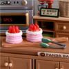 5/10PCS Dollhouse Miniature Simulation Cream Strawberry Cake Model Food Toy Home Ornaments Kids Pretend Toys Gift
