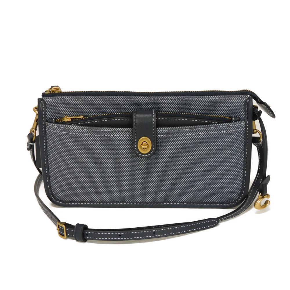 

Used Noah Pop-Up Messenger Bag (CJ948, 7921) - Unused, current coin purse/card case, crossbody bag. C logo, navy.