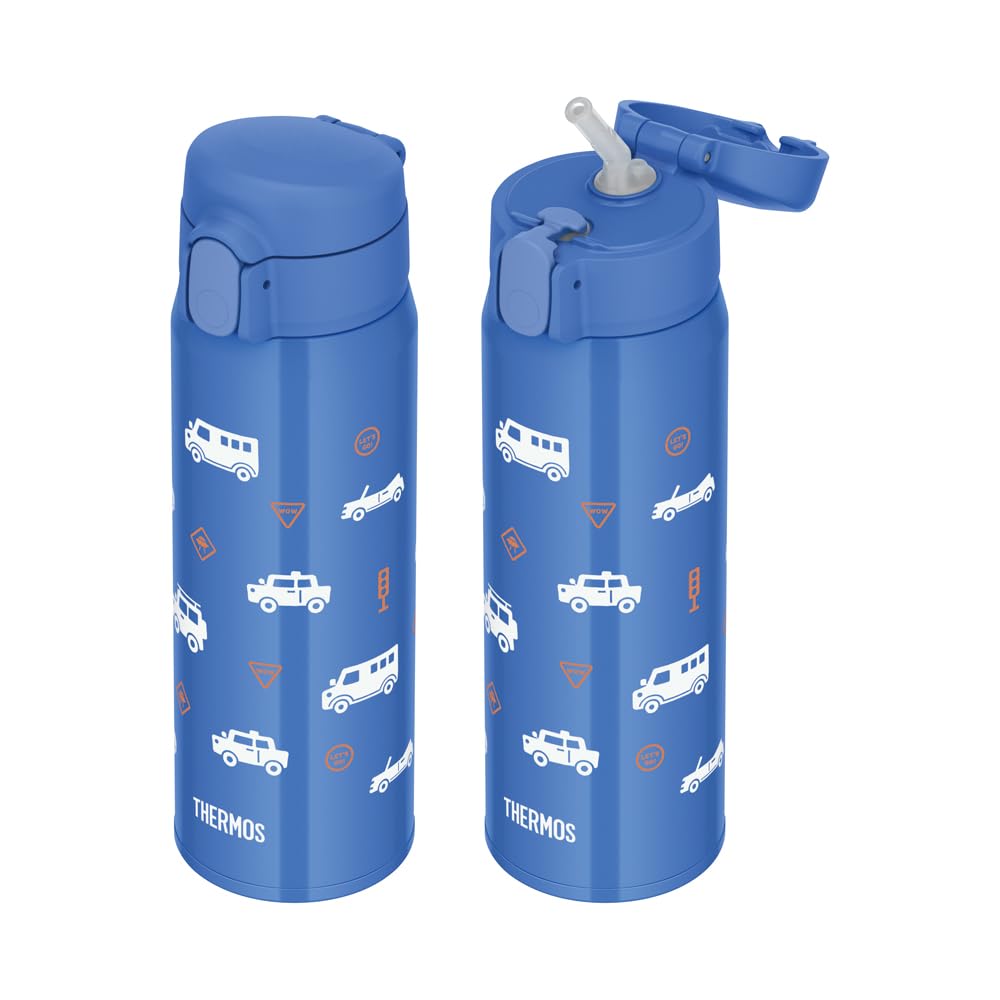 Thermos Vacuum Insulated 3-Way Water Bottle, Straw, Cup, or Sports Type, 0.56L/0.56L, Cobalt Blue, 3-Way Use, Cold Only, FJW-550TR COB